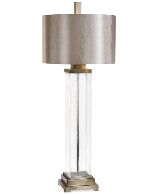 Drustan Clear Glass Table Lamp