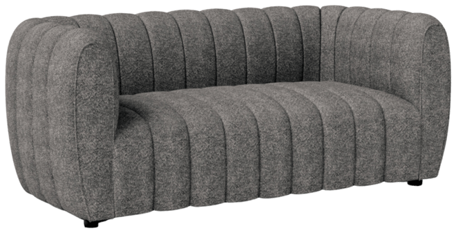 Lysander 63" Boucle Fabric Boho Loveseat