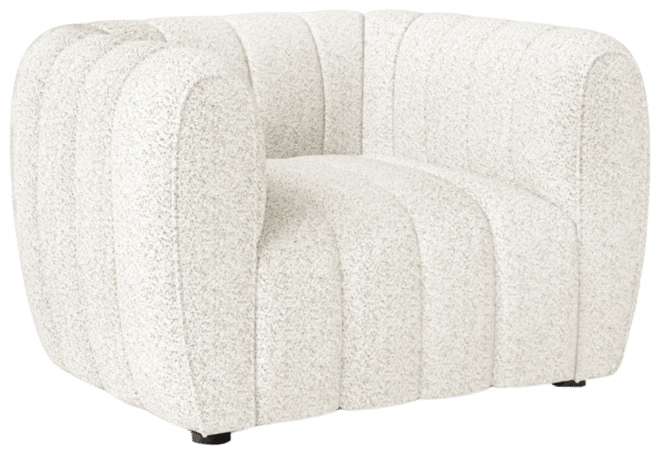 Lysander 41" Boucle Fabric Accent Club Chair