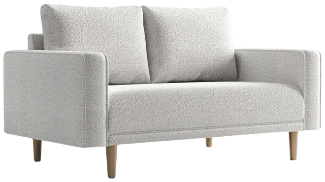 Aurelia 63" Boucle Fabric Loveseat