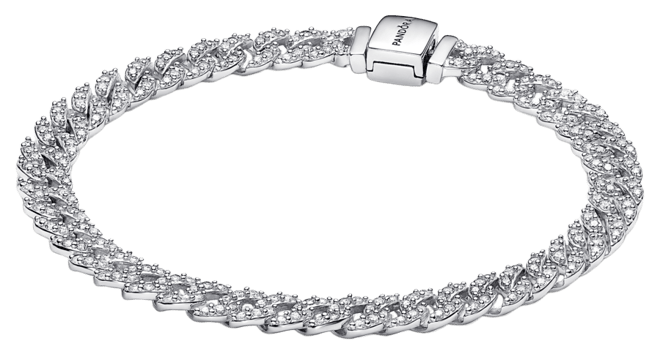 Timeless Cubic Zirconia Pave Chain Bracelet