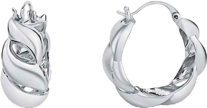 Open Twisted Hoop Earring