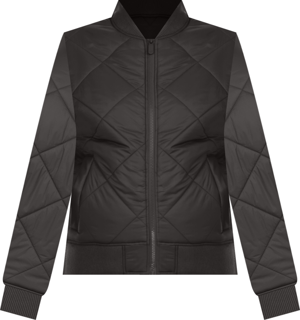 Women's Lightweight Diamond Quilted Puffer Bomber Jacket