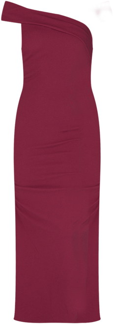 Women's Party One Shoulder Rouched Maxi Dress