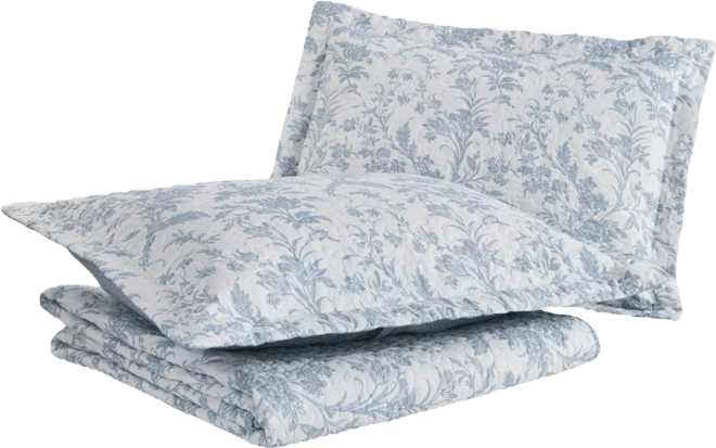 Amberley Cotton Reversible 3-Piece Quilt Set, Twin