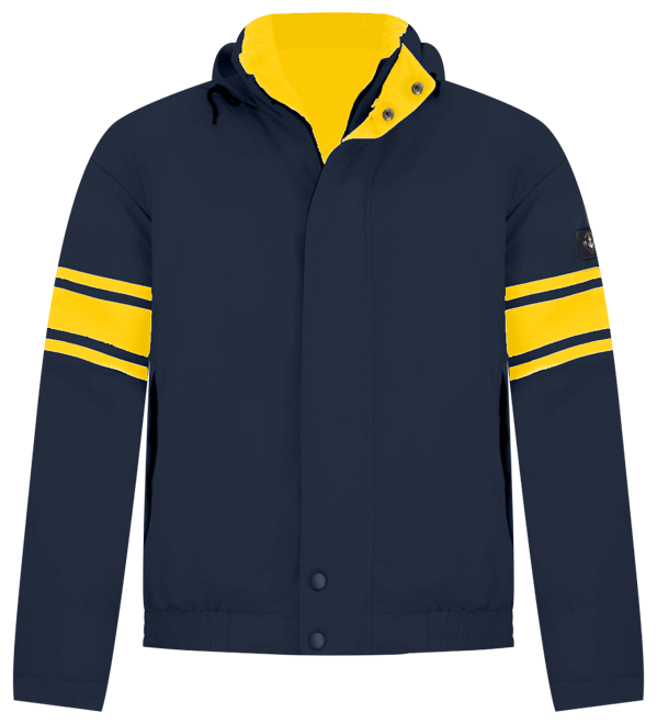 Men's Colorblocked Vintage Puffer Jacket