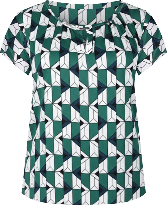 Plus Size Extended Sleeve Top with Grommets