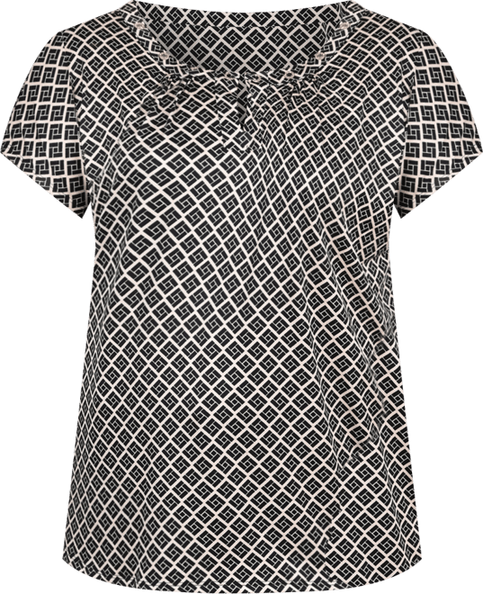 Plus Size Extended Sleeve Top with Grommets