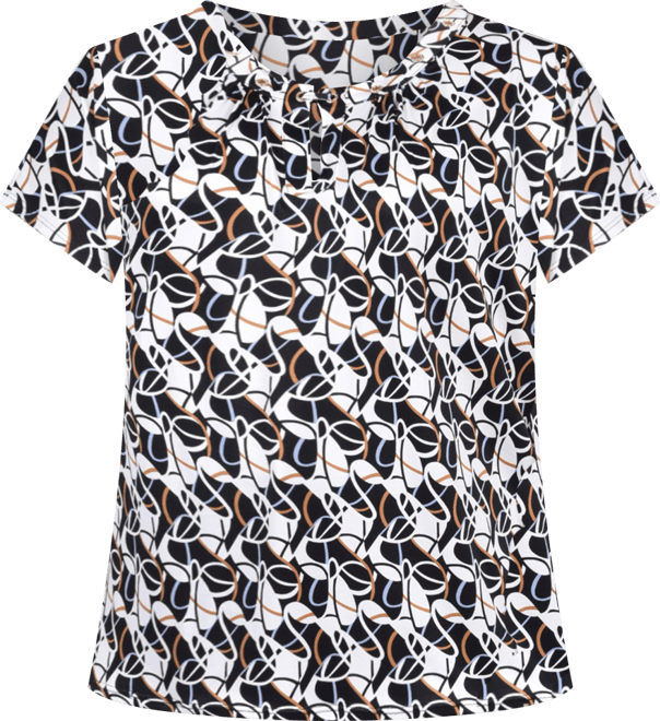 Plus Size Extended Sleeve Top with Grommets