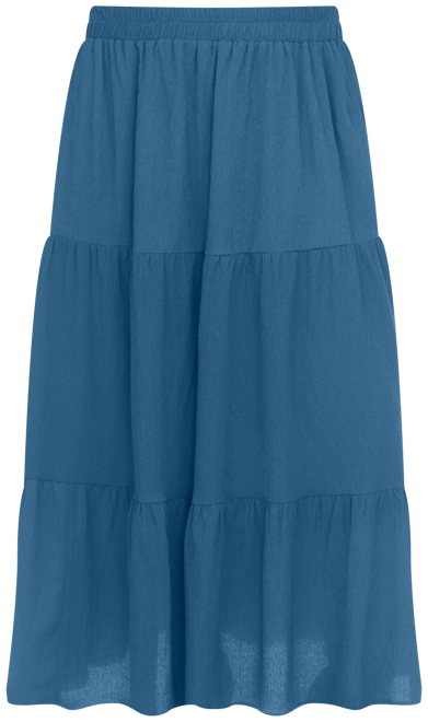 Women's Pleated Tiered Maxi Skirt