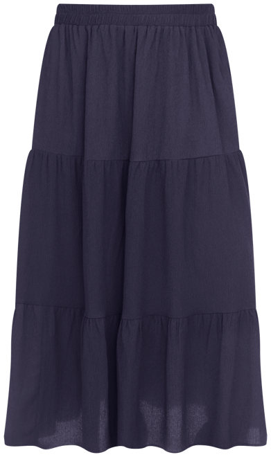 Women's Pleated Tiered Maxi Skirt