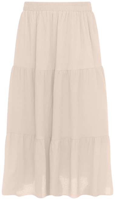 Women's Pleated Tiered Maxi Skirt