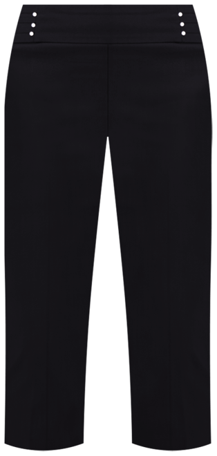 Petite Rivet-Detail Capri Pants