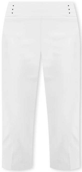 Petite Rivet-Detail Capri Pants