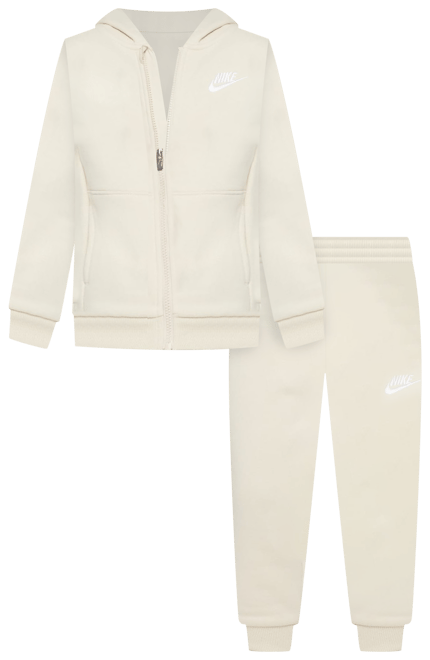 Nike Full-Zip Club Set Conjunto de dos piezas de sudadera con gorro para niños talla pequeña