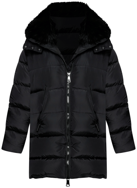 SAM. Addison Shearling Trim Puffer Coat | Bloomingdale's