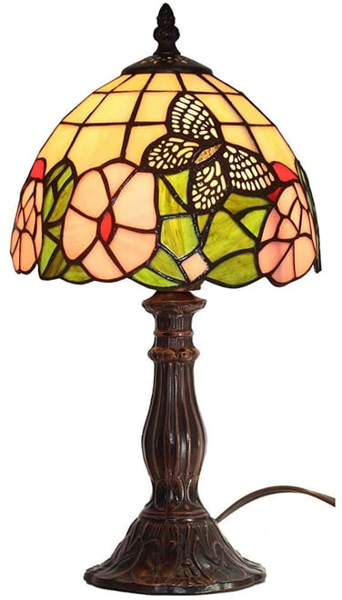 Tiffany Style Floral Mini Table Lamp