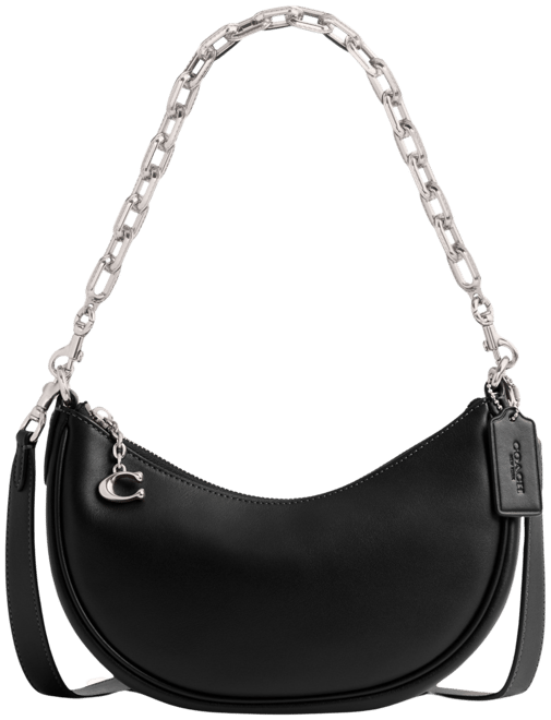 COACH Mira Glovetanned Leather Small Shoulder Bag with Chain - Macy's