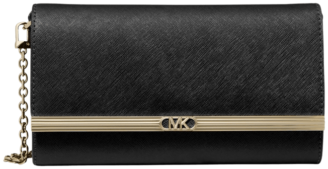 Michael  Mona East West Large Leather Clutch