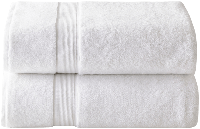 Luxury Zero Twist Cotton 2-Pc. Bath Sheet, 34" x 68"