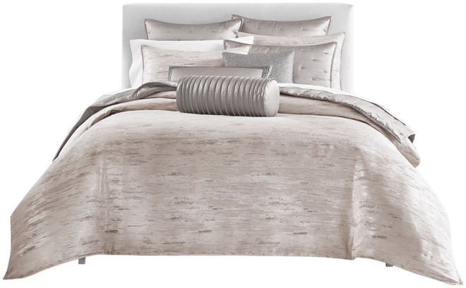 Impasto Stone 3-Pc. Duvet Cover Set, Full/Queen, Exclusively at Macy's