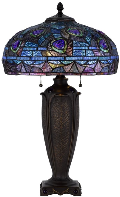 26" Height Metal and Resin Table Lamp