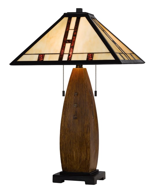 26" Height Metal and Resin Table Lamp