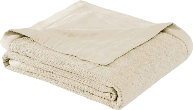 100% Cotton 2-Ply Sheet Blanket/Throw, Full/Queen