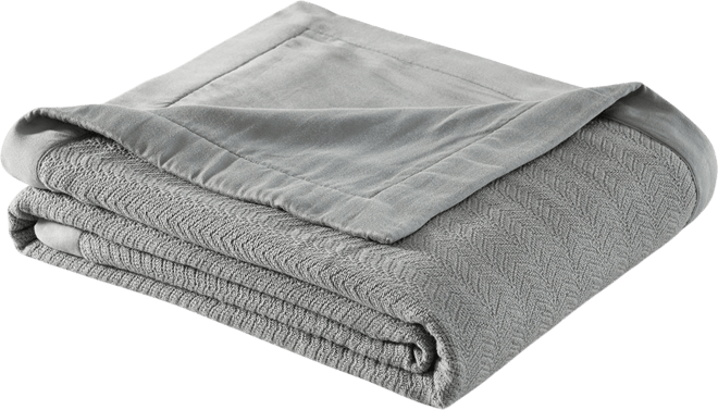 100% Cotton 2-Ply Sheet Blanket/Throw, Full/Queen
