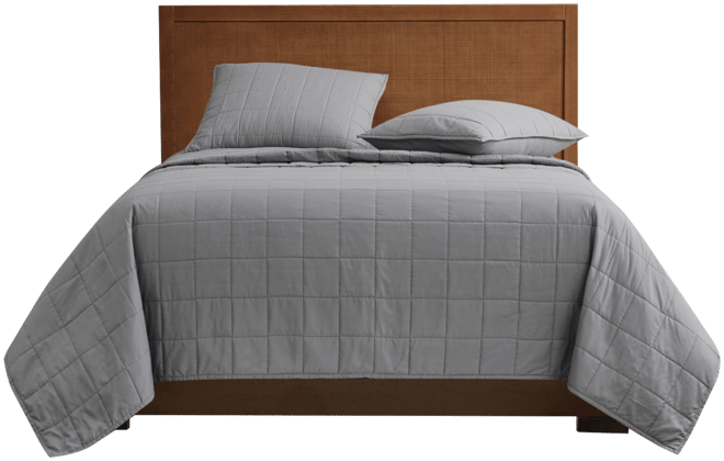 Solid 3 Piece Quilt Set, Full/Queen