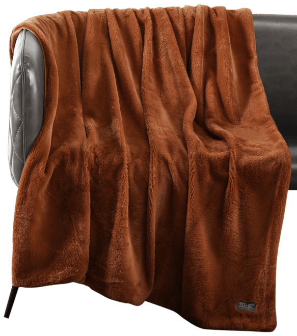 Solid Faux Fur Throw, 60x50