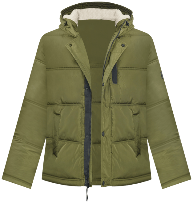 Men's Fleece-Lined Hooded Parka