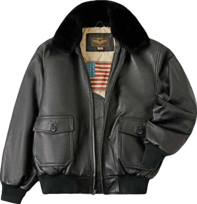 Men G-1 Leather Flight Bomber Jacket