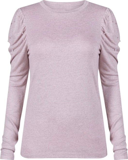 Petite Puff Sleeve Knit Top