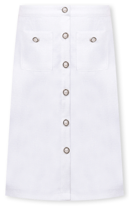 Petite Slim Tweed Double Knit Pencil Skirt with Pockets