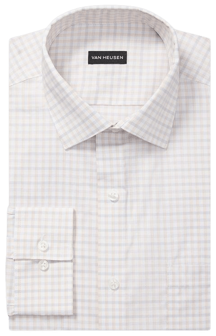 Van Heusen Men's Regular Fit Ultra Wrinkle Free Flex Collar Dress