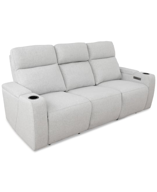 Greymel 84 Zero Gravity Fabric Sofa with Power Headrests Created for Macy s Dove