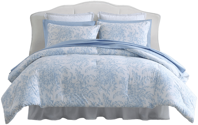 Bedford Cotton Reversible 2 Piece Comforter Set, Twin