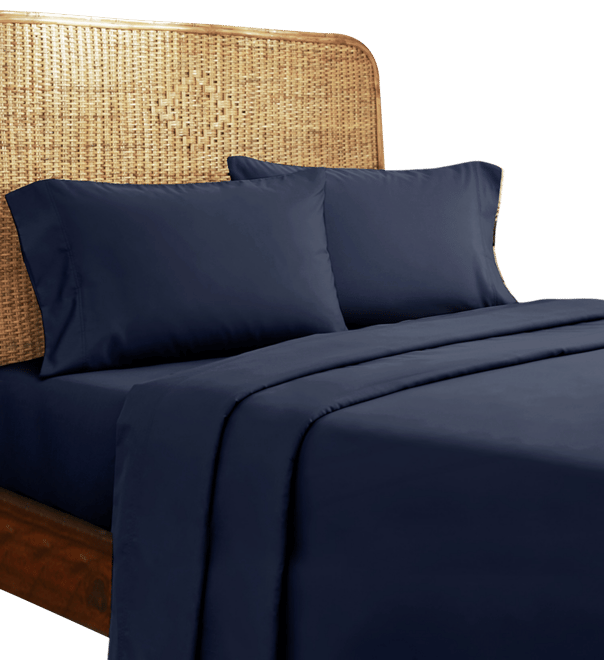 Sheets Set, Authentic 100% Organic Cotton Percale, Bed Sheet by 