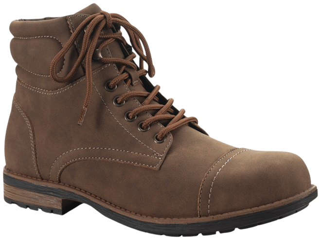 Sun + Stone Men's Baker Faux-Leather Lace-Up Boots, Created for Macy's -  Macy's