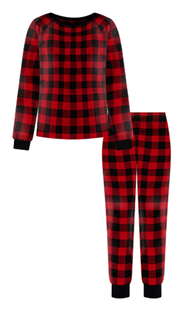 Buffalo check pajama set hot sale