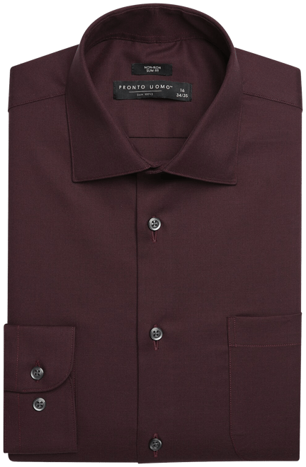 green emerald velvet dress Muscle Fit Signature Shirt 2.0 in Burgundy main image 1