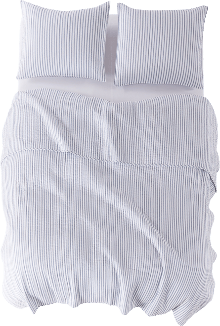 Tobago Stripe Reversible 3-Pc. Quilt Set, King/California King