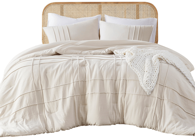 Porter Washed Pleated 2-Pc. Comforter Set, Twin/Twin Xl