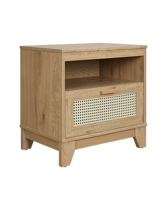 Sheridan 21.63" 1-Drawer Cane Nightstand