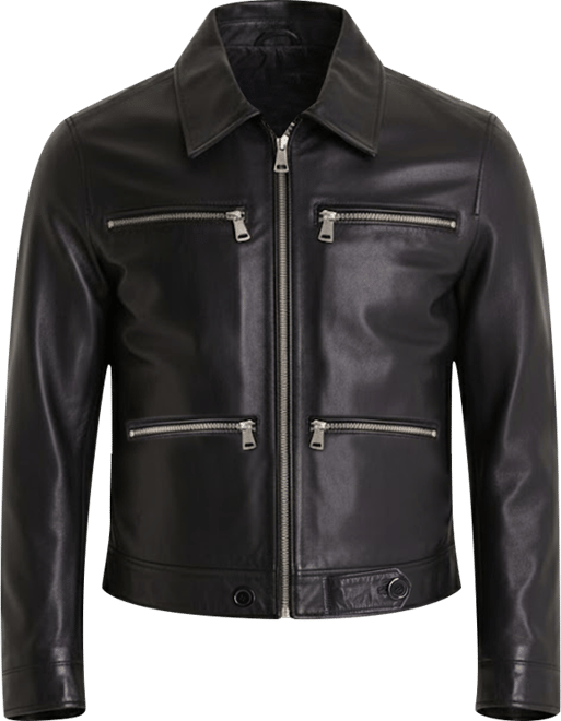 Men's Fashion Jacket, Nappa Black