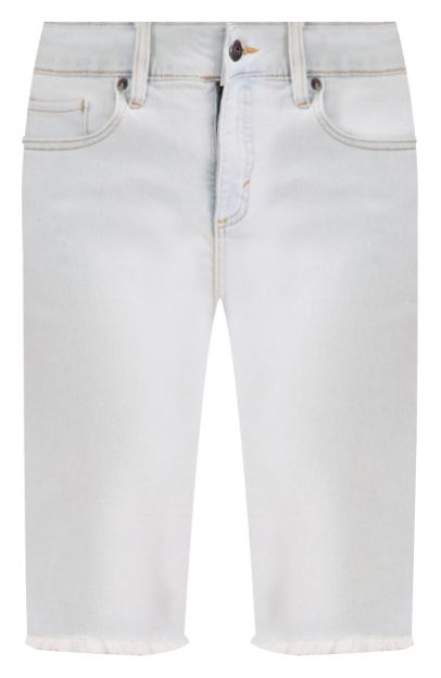 Women's Mid-Rise Raw-Edge Bermuda Jean Shorts, Created for Macy's