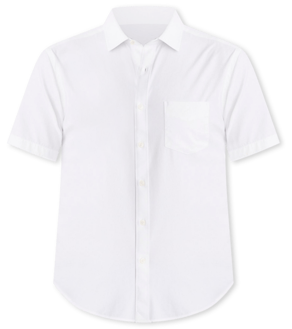 Men's Slim Fit Wrinkle-Free Performance Short Sleeve Gironde Button Up Shirt