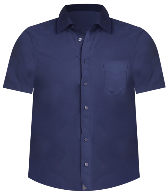 Men's Regular Fit Wrinkle-Free Short Sleeve Performance Gironde Button Up Shirt