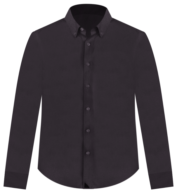 Men's Slim Fit Wrinkle-Free Black Stone Button Up Shirt